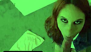 Freeuse Stepmother Swallows Stepson’s Big Cock While He Watches Anime