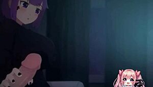 Anime boyfriend comes over to suck and fuck