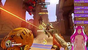 Vtuber Lewdneko Plays Overwatch And Gets Spanked