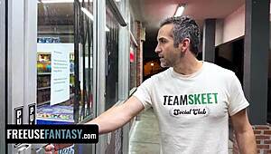 feeling up hot ladies from the grocery store. their outdoor ffm play ignites wild hentai vibes.