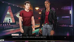 Complete gameplay - our red string part 21 with naked blonde using dildo in photoshoot