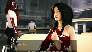 Footjob under the table at restaurant, so hot! 🔥 Tales from Unending Void.