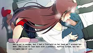 In EROVOICE PART 11, the anime characters engage in hentai games.