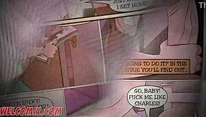 Hot milf sends naughty nudes in home animation.