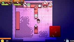 Hey, in this hentai game, my friend’s getting pounded at the beach