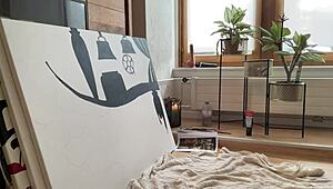 Just Painting My Studio Art Today