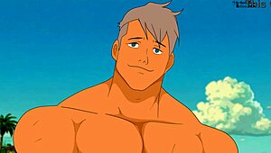 Marge Strips on Nude Beach in Simpsons Animation