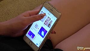 two young babes bang an old man, swallowing his cum.