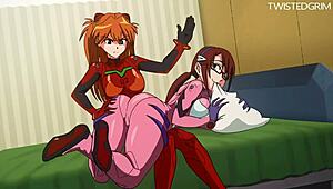 Anime hentai blowjob with big tits