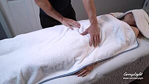 Pervert masseur triggers unexpected orgasms in spa with inappropriate hentai moves