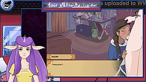 i'm watchin' avatar hentai where nami gives a blowjob and gets facial