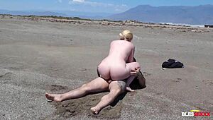 Dogging with a Stranger Turns Wild on the Beach Bareback