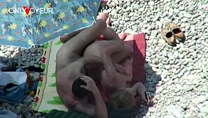 Yo, Mature Couple Banging on Beach Under Sun, So Wild! 🌞