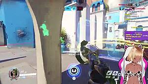 Vtuber Lewdneko Plays Overwatch And Gets Spanked
