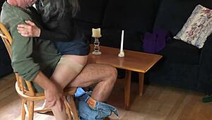 man, sexy milf in heels and nylons bangs young neighbor hard