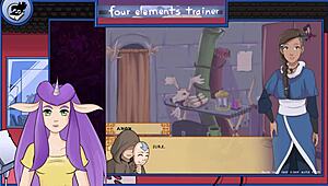 i'm watchin' avatar hentai where nami gives a blowjob and gets facial