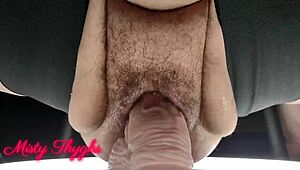 Bbw Stepmom Stretching Pussy with Intense Solo Action