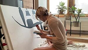 Just Painting My Studio Art Today