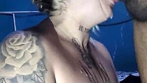 She starts with a blowjob and then moves to anal sex with her lover