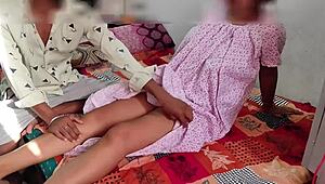 Asian Maid Fucked Hard While Pressing Mistress's Feet in Rough Play