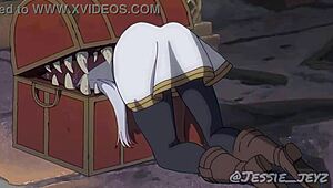 Frieren from Beyond Journey's End in hentai parody sex scenes