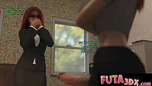 Futa professor rams massive cock into tight redhead pussy. Insane!