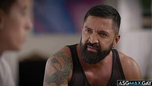 Stepdad dominic pacifico dominates stepson nicholas adams in intense gay sex