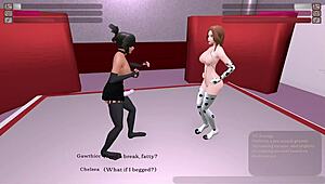 Gawthicc vs Chelsea in kinky fight club at night club.