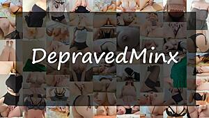 busty student films solo clip in stockings on phone - luxuryorgasm