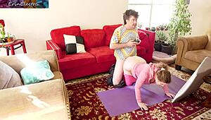 I couldn’t resist banging my pregnant stepsister in the living room