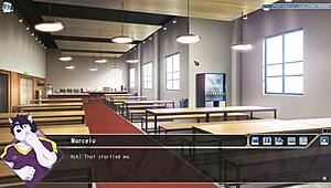 playing after class in the classroom with furry characters