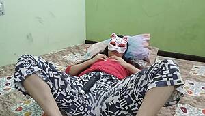 Boyfriend shaves for intimate moment