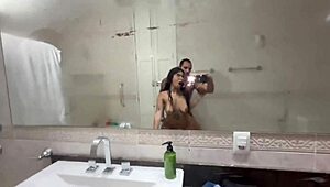i caught my stepdaughter naked and she offered her hairy pussy