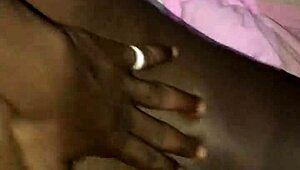 Cum code triggers wild orgasm! How does this black milf handle that monster cock?