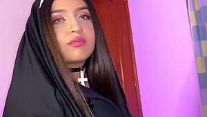 Curvy emo friend with big tits can’t resist. We bang hard despite her holy vows.