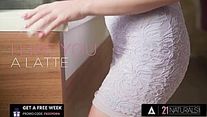 Cute blonde Lisi Kitty rides huge cock in tight anal play with 21 Naturals