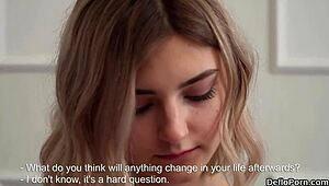 Lovely Sweetie Stretches Her Snatch Wide And Loses Virginity.