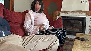 i can’t believe pregnant stepmom touched my virgin cock today