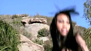 Hey, watch this anal Asian get her ass fucked while eating blonde cunt!