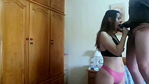 my latina neighbor casually wants a good cock for sucking and cum in mouth