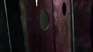 Hey, this milf is sucking multiple cocks at the gloryhole!