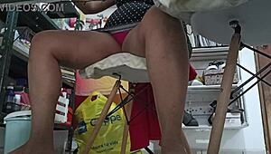 Sister-in-law, what are you doing while doing homework?