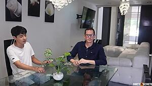 Stepson Agreement to Fuck My Wife Behind Trans Girlfriend's Back