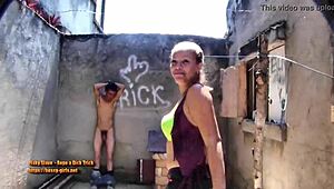 Mlada and Wendy Ballbusting in Wild Femdom Action!