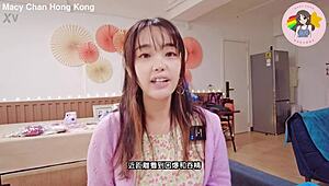 Hong Kong Macy Chan Sucks and Swallows in Wild Action