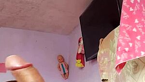 वाह, मेरी स्टेप मदर-इन-लॉ के रूम में ह्यूज क्रीमशॉट सोलो!