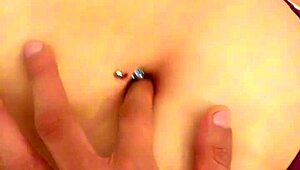 Feeling so turned on sliding a finger into this beautiful navel close-up