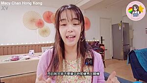 Hong Kong Macy Chan Sucks and Swallows in Wild Action