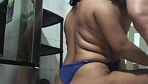 my stepnephew asks for dishwashing help but i end up fucking him instead