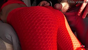 Asian Yoga Babe Massages with Dripping Creampie Inside Pussy